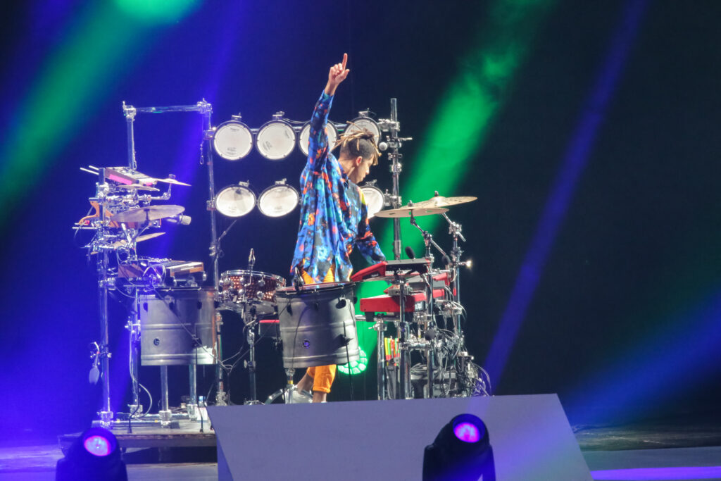 tokio myers performing at WEGA global games grand opening ceremony 2020