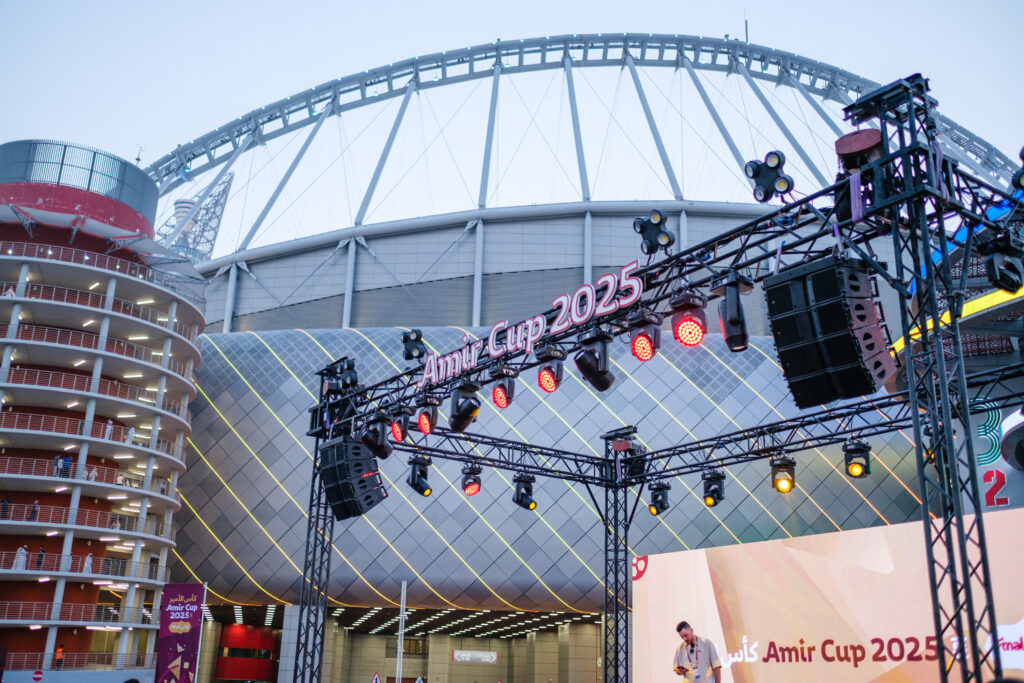 stage production at amir cup 2025 fan zone