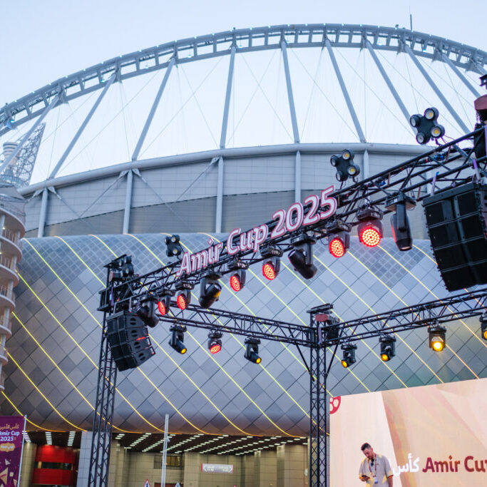 stage production at amir cup 2025 fan zone